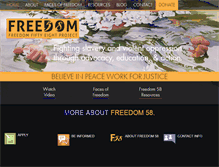 Tablet Screenshot of freedom58project.com